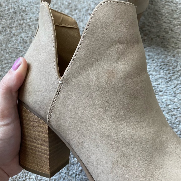Taupe Heeled Booties - Picture 8 of 10